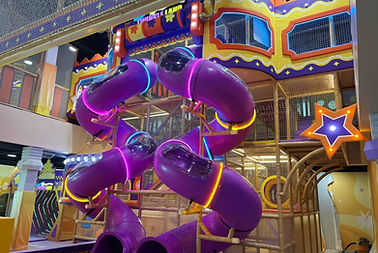 Twinkle Land purple slides and indoor playground